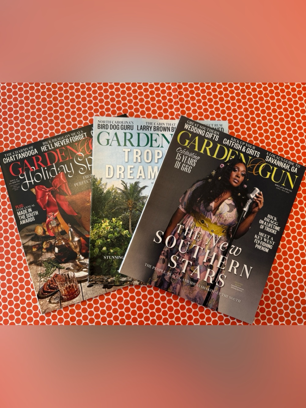 Garden & Gun Magazine Lot - 3 total magazines